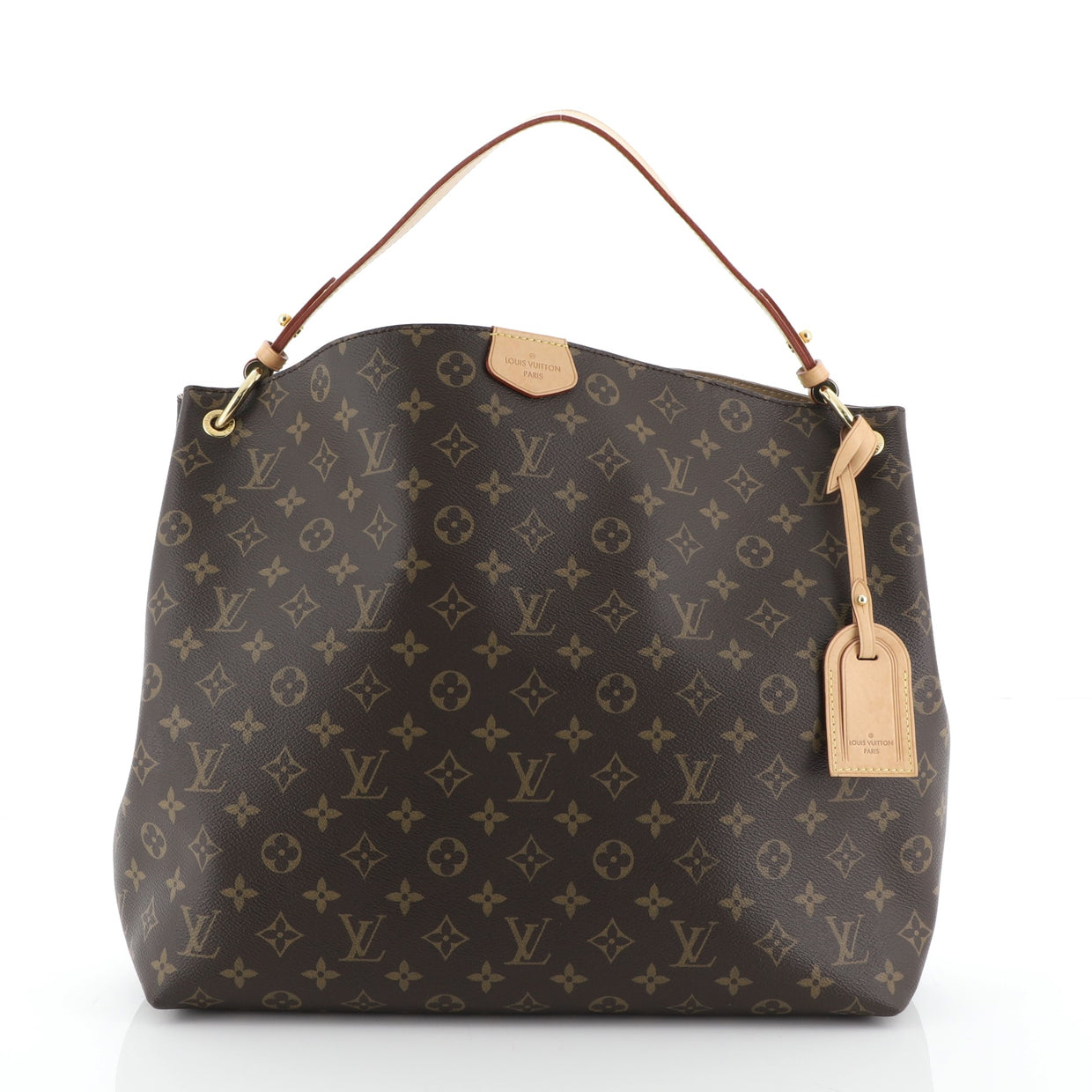 Louis Vuitton Graceful Handbag Monogram Canvas MM Brown 470831