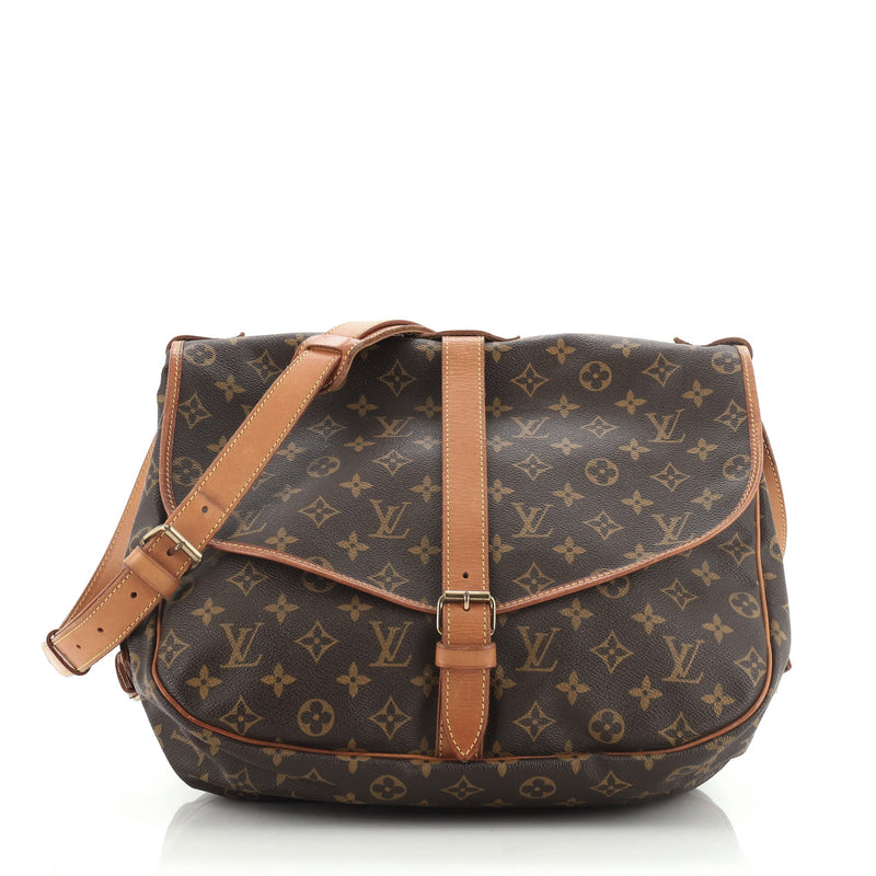 Louis Vuitton Saumur Handbag Monogram Canvas 35 Brown 4731038 – Rebag