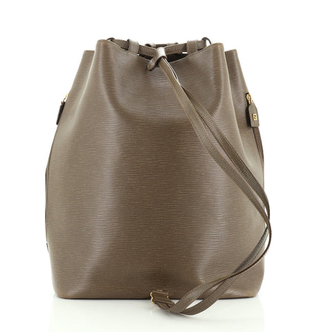Fendi Vintage Sling Bag Leather Medium Brown 47629144