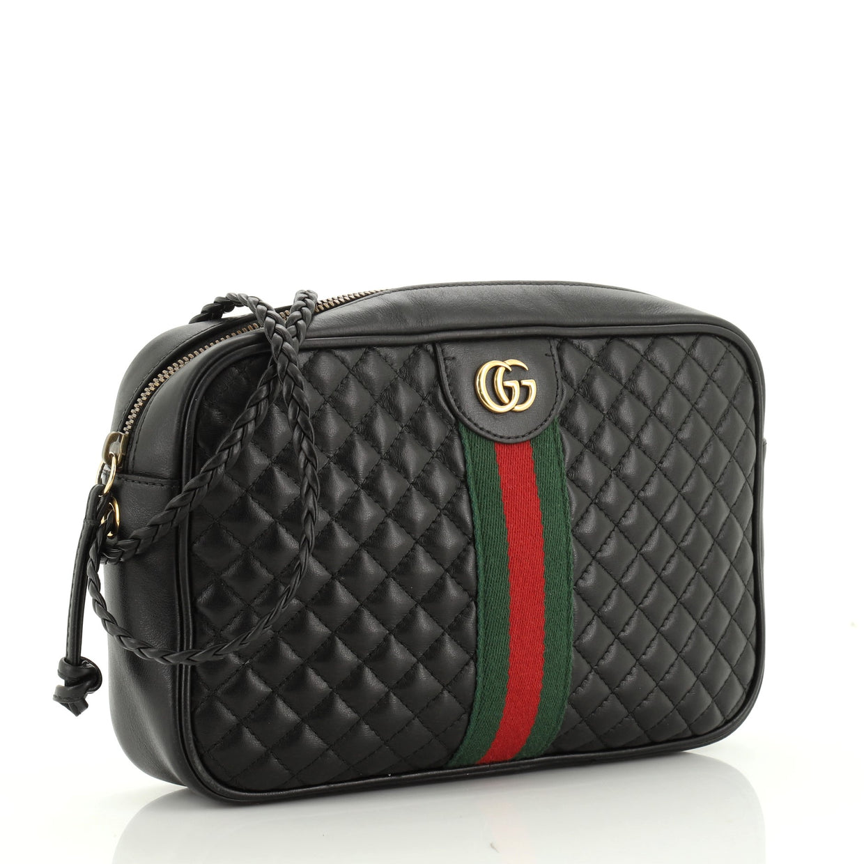 Gucci Trapuntata Camera Bag Quilted Leather Small Black 47629183