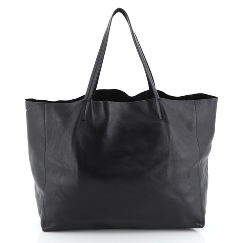 Celine Horizontal Cabas Tote Printed Leather Large Black 4765947