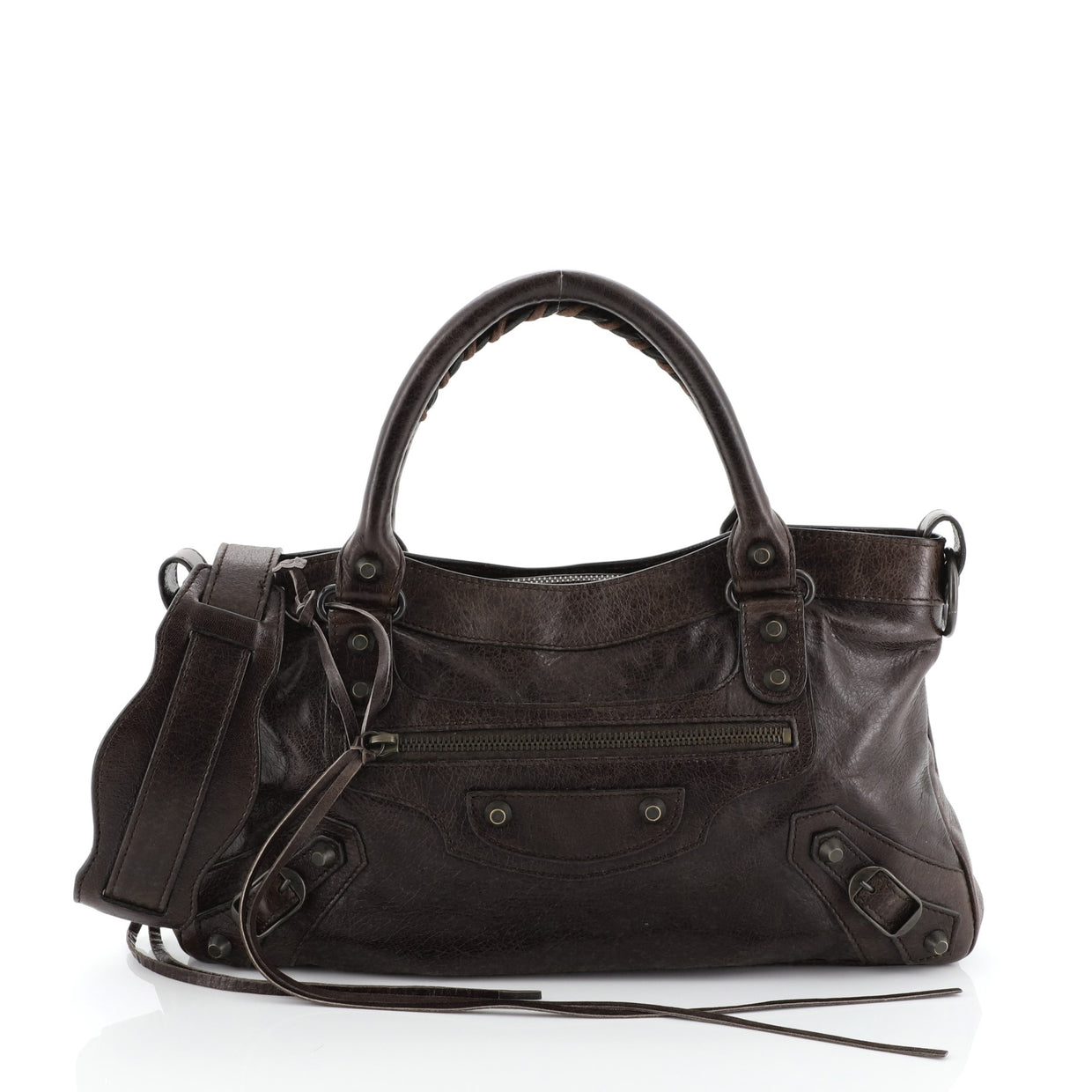 Balenciaga First Classic Studs Bag Leather - Rebag
