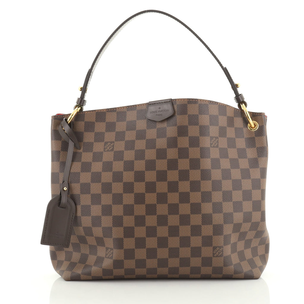 Louis Vuitton Graceful Handbag Damier PM Brown 477421 – Rebag