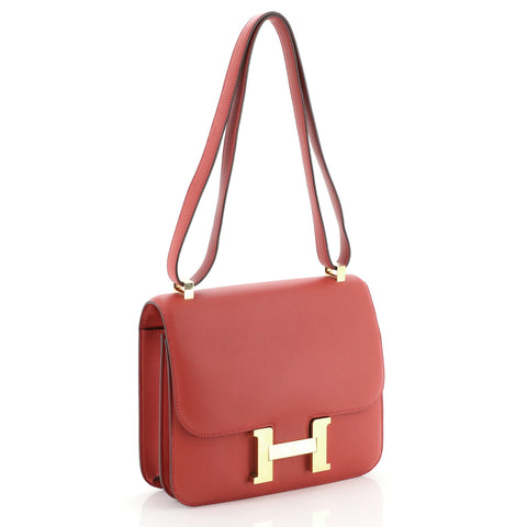 Hermes Constance Bag Swift 24 Red 478168