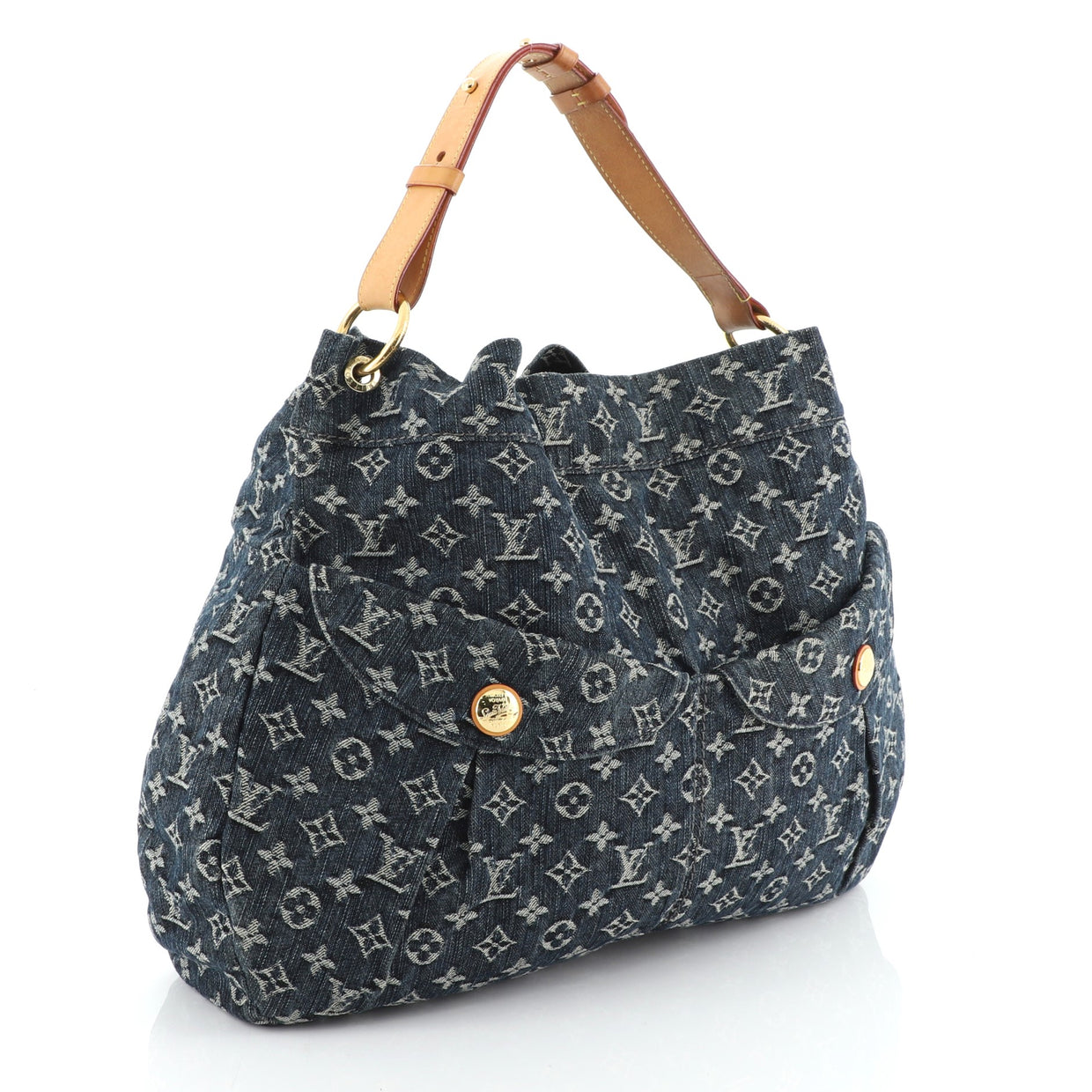 Louis Vuitton Daily Handbag Denim Gm Rebag 