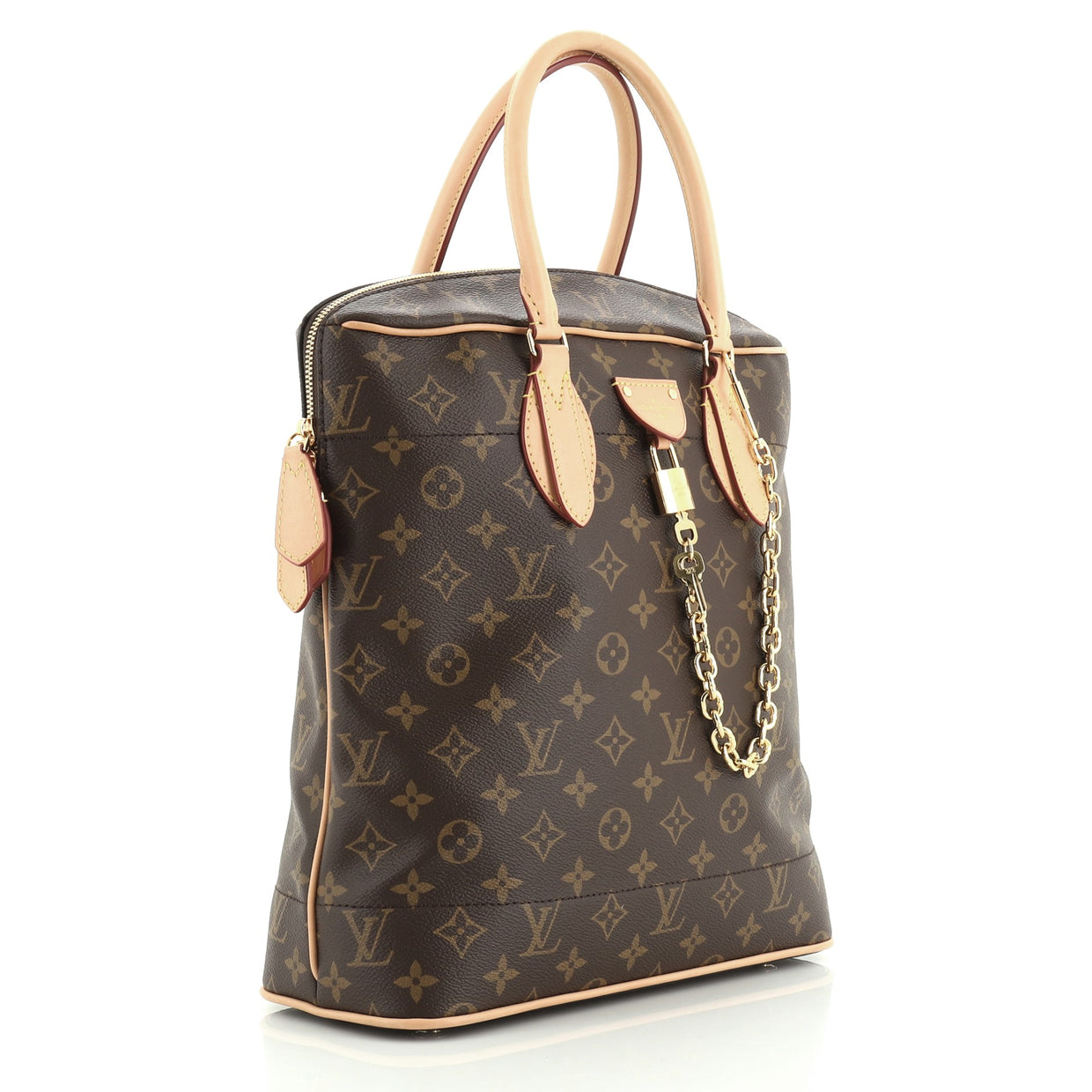 Louis Vuitton Carry All Handbag Monogram Canvas MM Brown 4804520