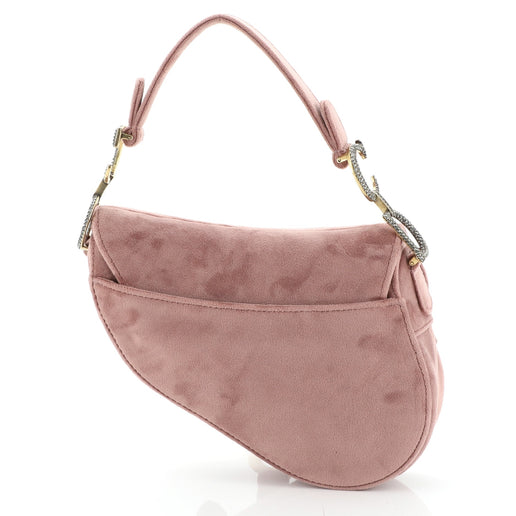 dior saddle bag velvet