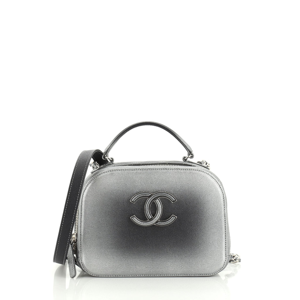 Chanel Coco Curve Vanity Case Ombre Caviar Small Gray 4816901