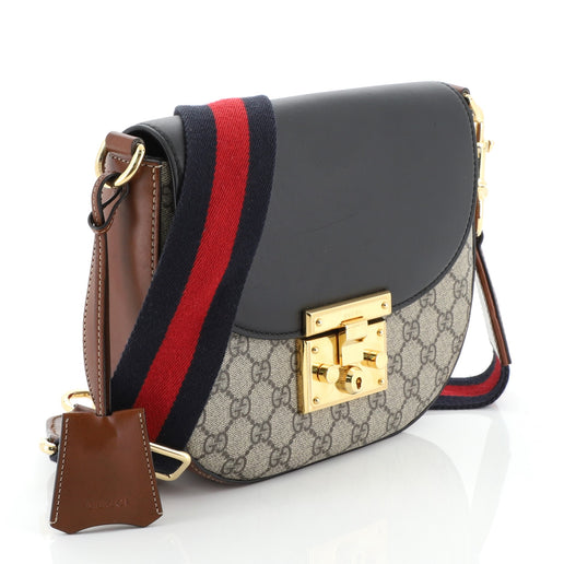 gucci padlock saddle bag