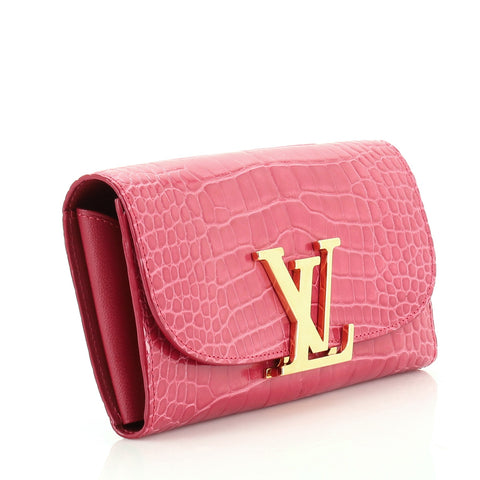 Louis Vuitton Vivienne LV Wallet Alligator Long Pink 49113250 – Rebag