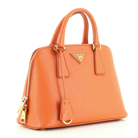 Prada Promenade Bag Saffiano Leather Small Orange 4911362