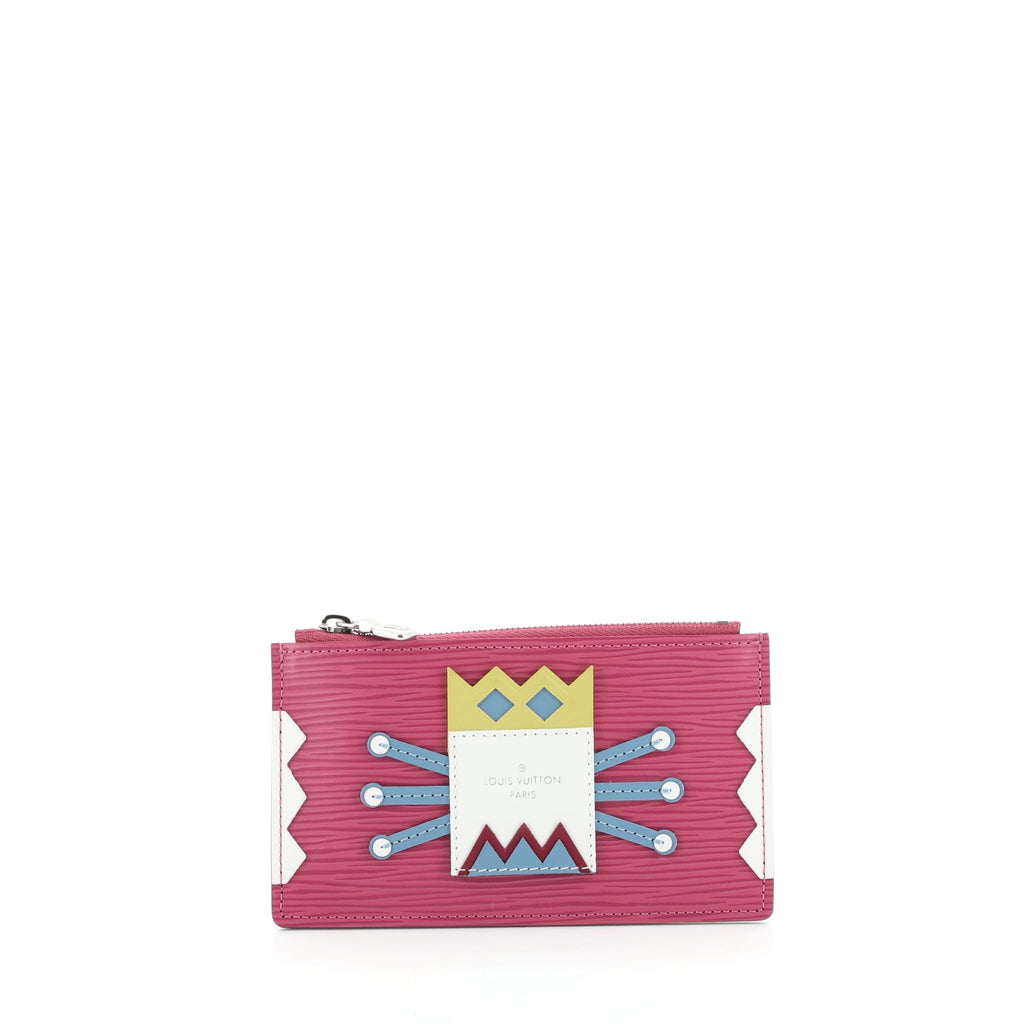 Louis Vuitton Tribal Mask Key Pouch Epi Leather Pink 498625 – Rebag