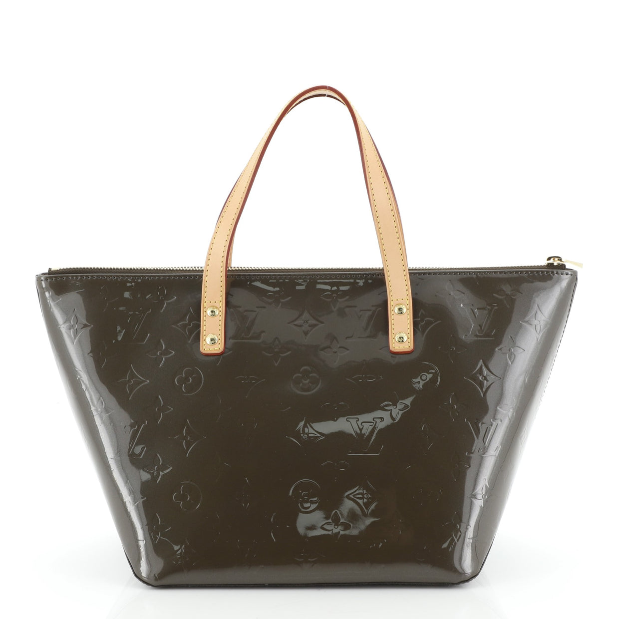 Louis Vuitton Bellevue Handbag Monogram Vernis PM Green 524201