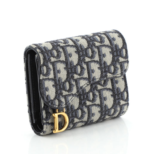 christian dior saddle wallet