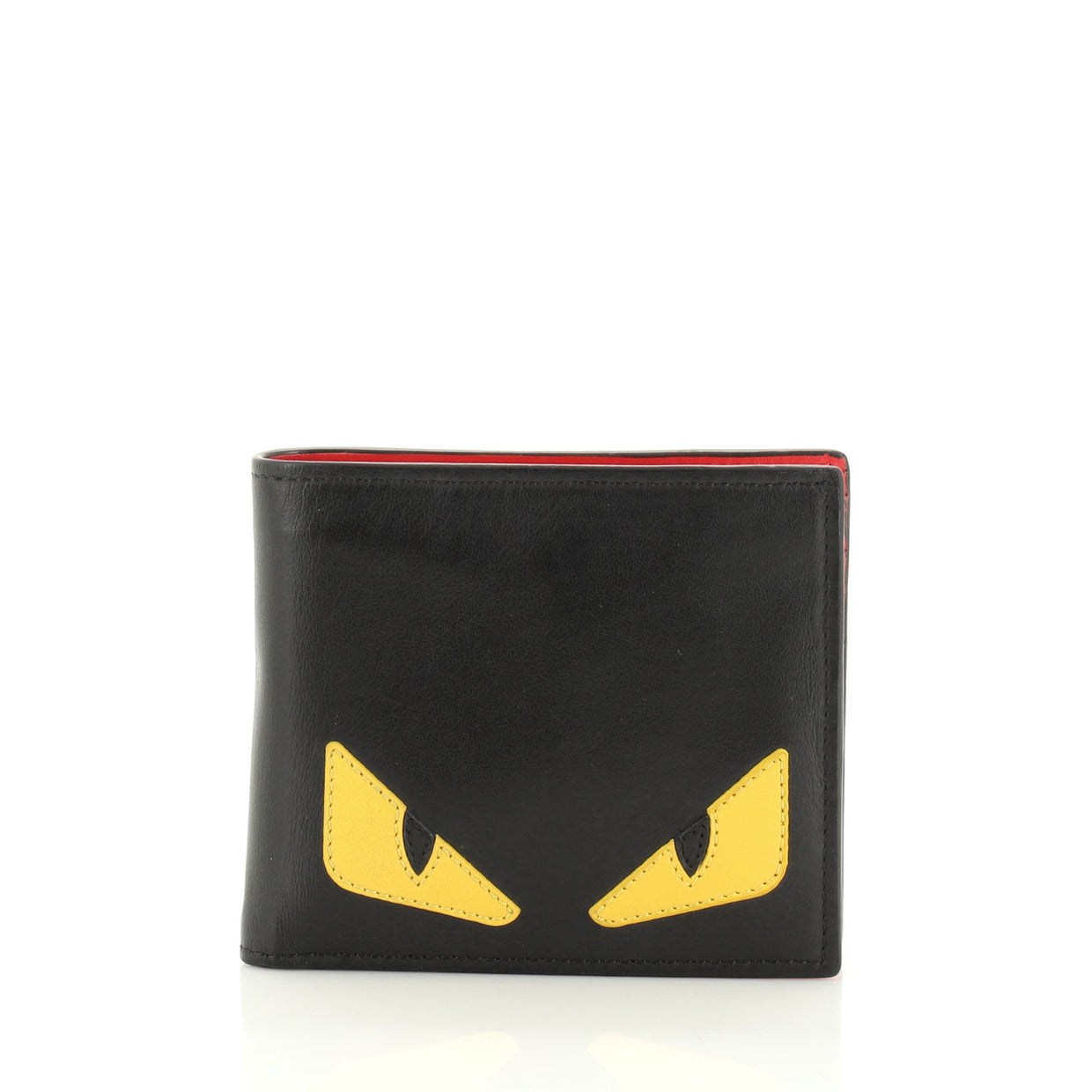 Fendi Monster Bifold Wallet Leather Compact - Rebag