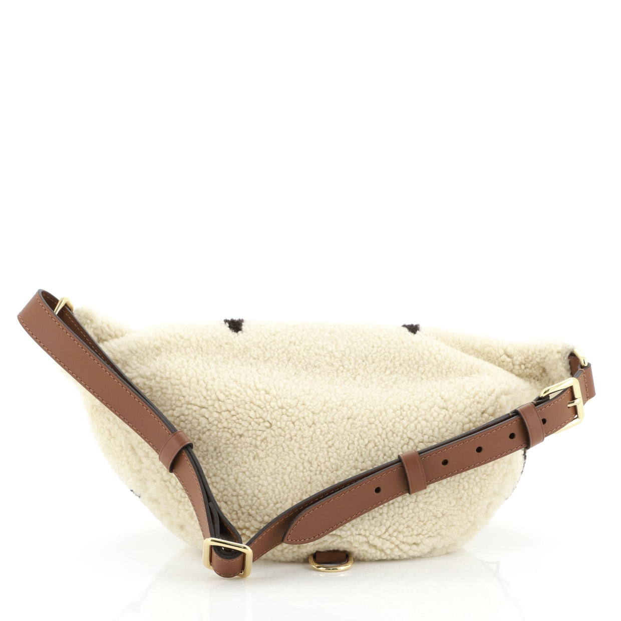 Louis Vuitton Twist Handbag Leather and Monogram Teddy Shearling MM at  1stDibs
