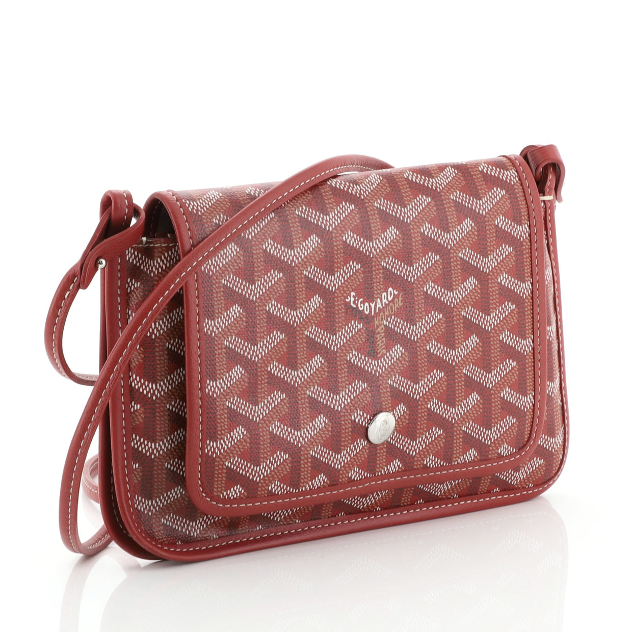 Goyard Plumet Clutch Wallet Coated Canvas Red 541781