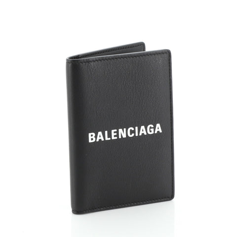 Balenciaga Everyday Passport Holder Leather Black 55174205