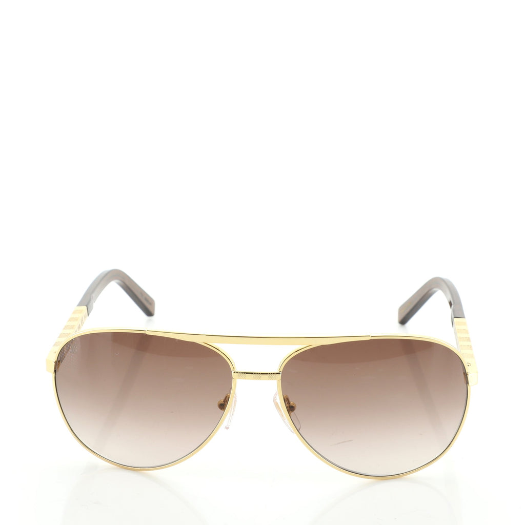 Louis Vuitton  Attitude Gold Pilot Sunglasses  wwwluxurybagseu