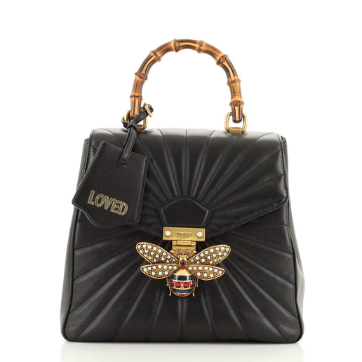 gucci queen margaret quilted leather backpack