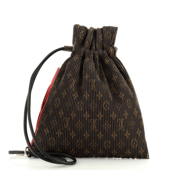 Louis Vuitton Explorer Shoulder Bag Pleated Monogram Canvas MM Brown 1739841