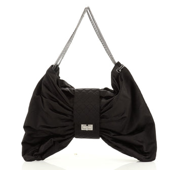 Chanel Bow Bag Satin Large