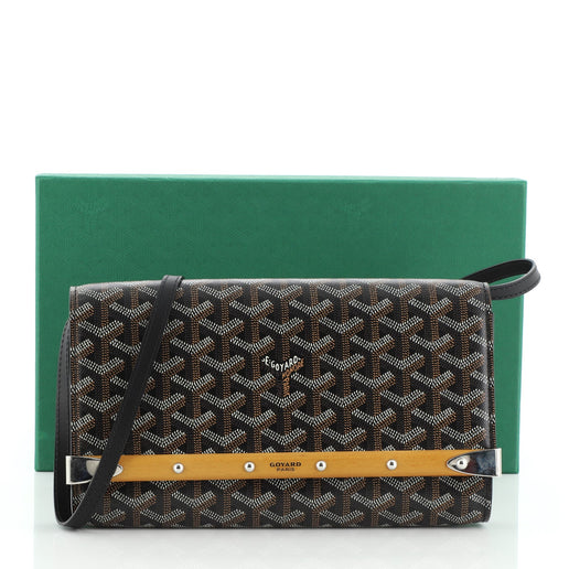 goyard monte carlo clutch with strap