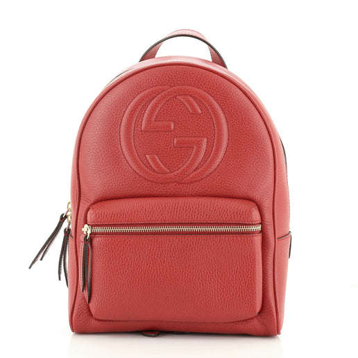 gucci soho leather chain backpack