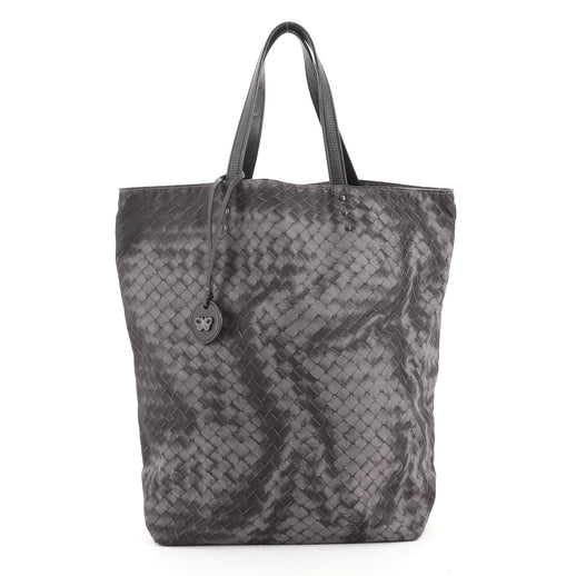 Bottega Veneta Intrecciolusion Tote Printed Nylon Tall - Rebag