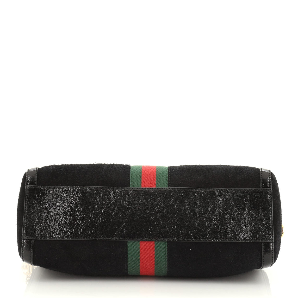 Gucci Ophidia Boston Bag Suede Medium Black 598201