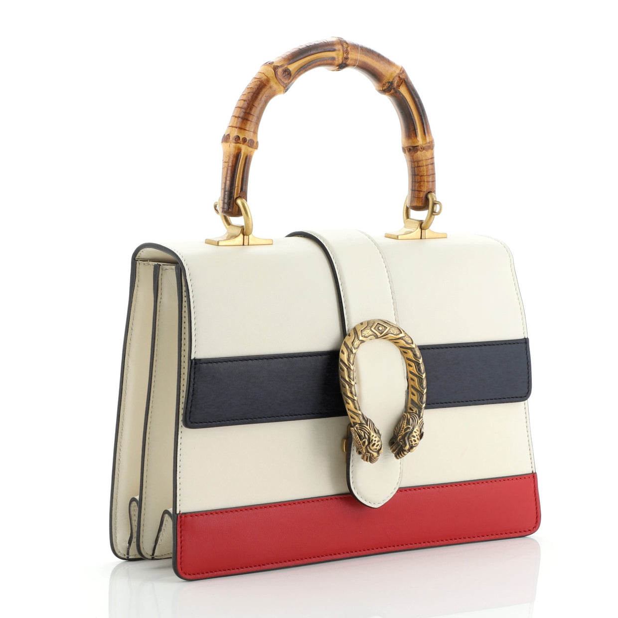 Gucci Dionysus Bamboo Top Handle Bag Colorblock Leather Medium ...