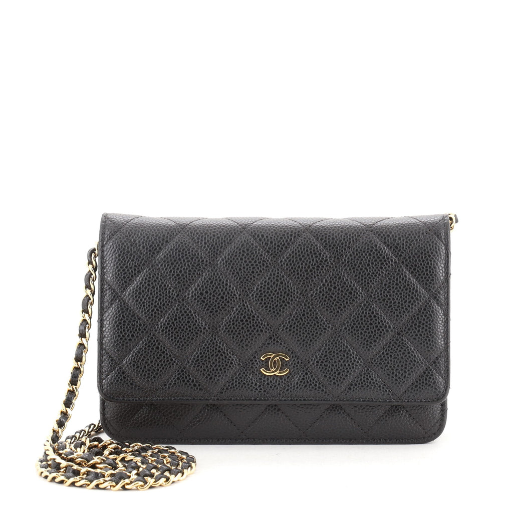 chanel caviar wallet on chain