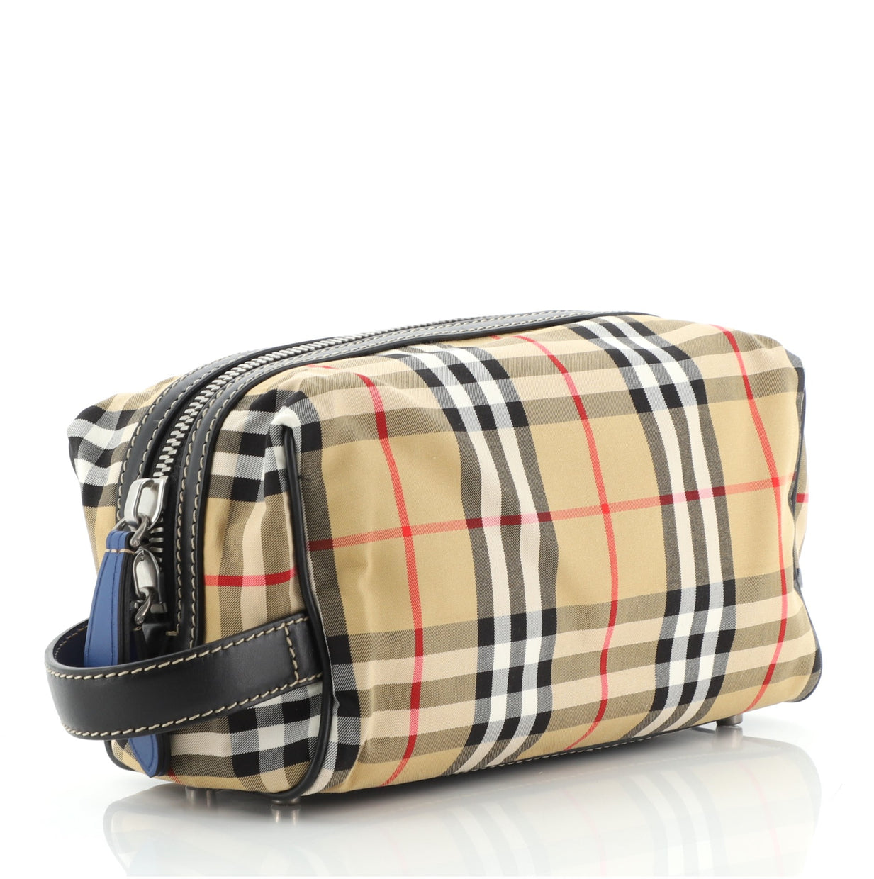 Burberry Cosmetic Pouch Vintage Check Canvas Brown 61020700