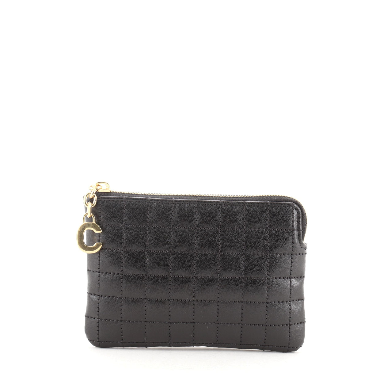 Celine C Charm Pouch Quilted Leather Small - Rebag