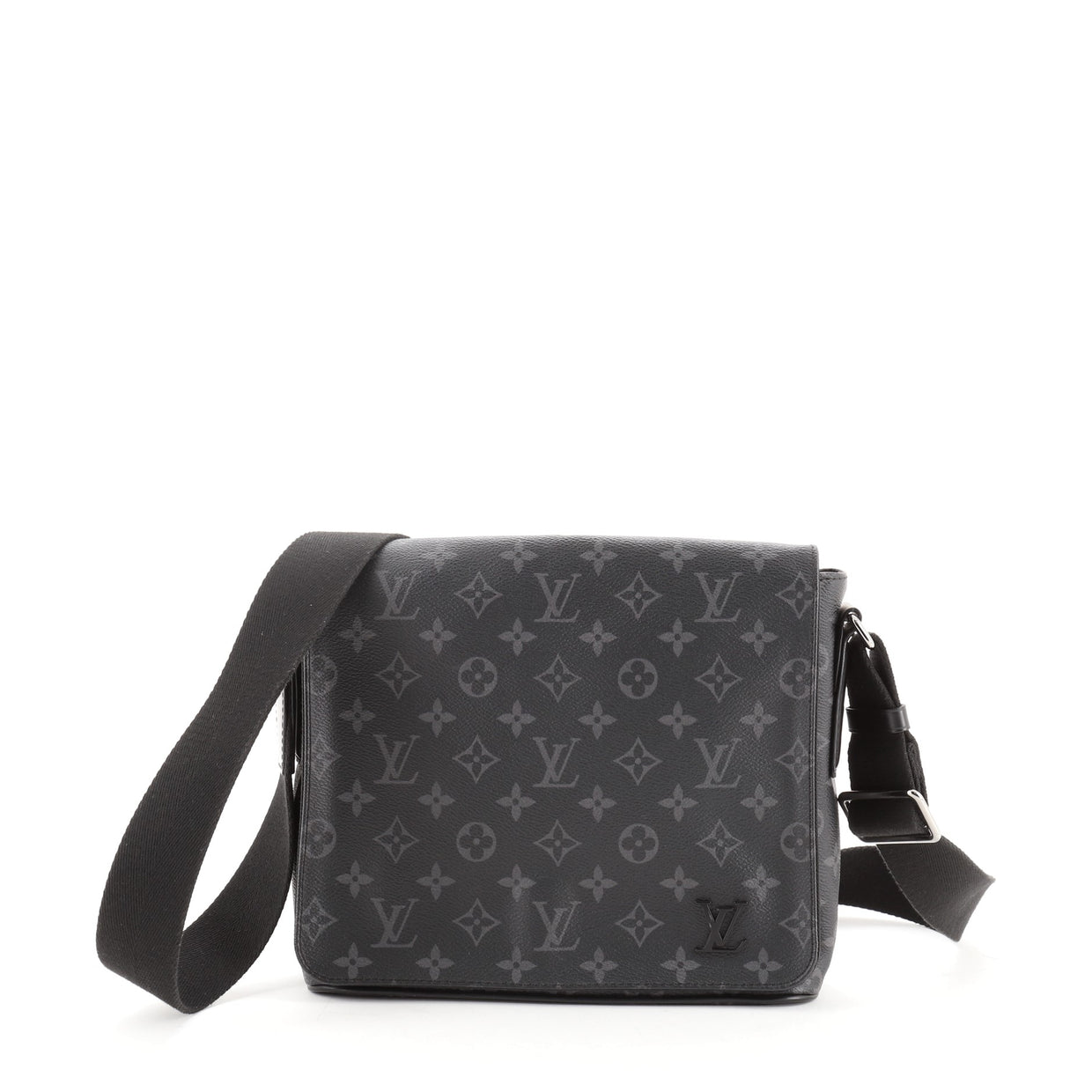Louis Vuitton Duo messenger crossbody bag set in damier ebene Grey