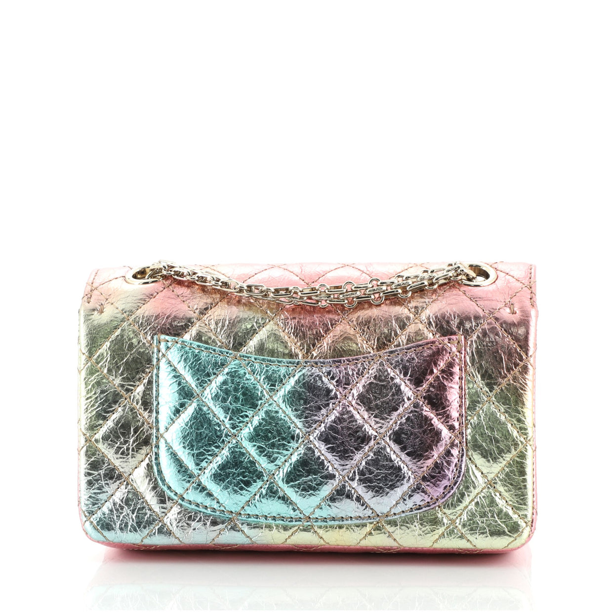 Chanel Rainbow Reissue 2.55 Flap Bag Quilted Multicolor Metallic ...