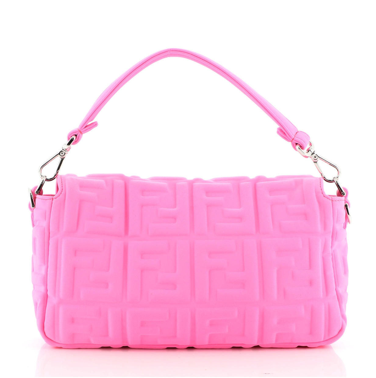 Fendi Baguette NM Bag Zucca Lycra Medium Pink 65203497