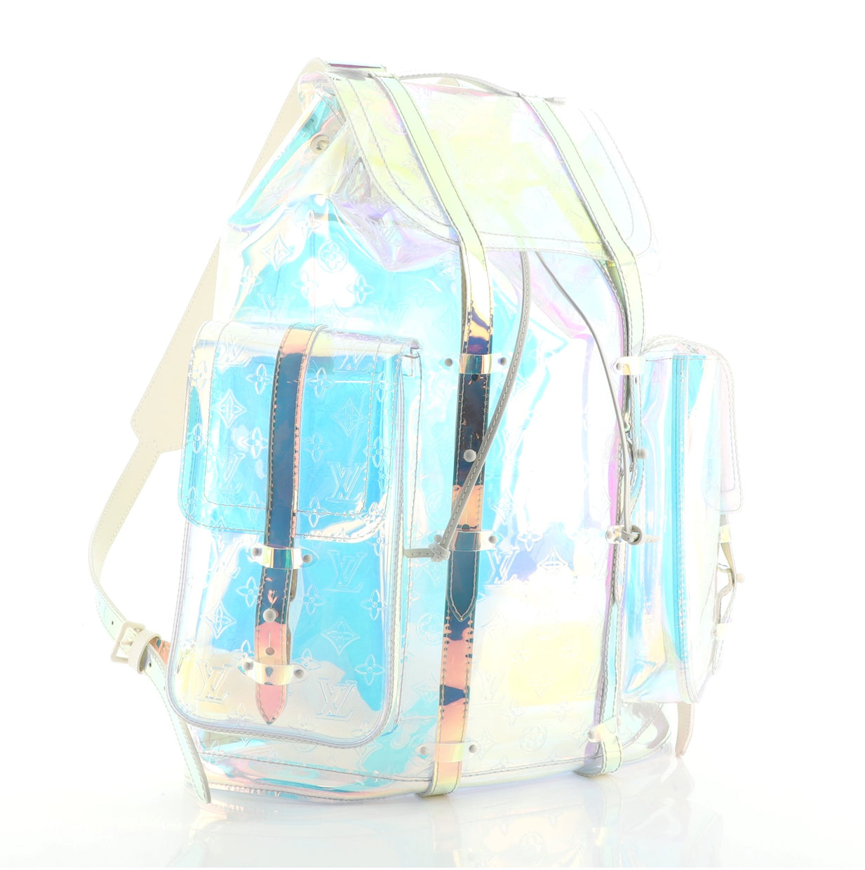 A LIMITED EDITION PRISM MONOGRAM PVC CHRISTOPHER GM BACKPACK BY VIRGIL  ABLOH, LOUIS VUITTON, 2019