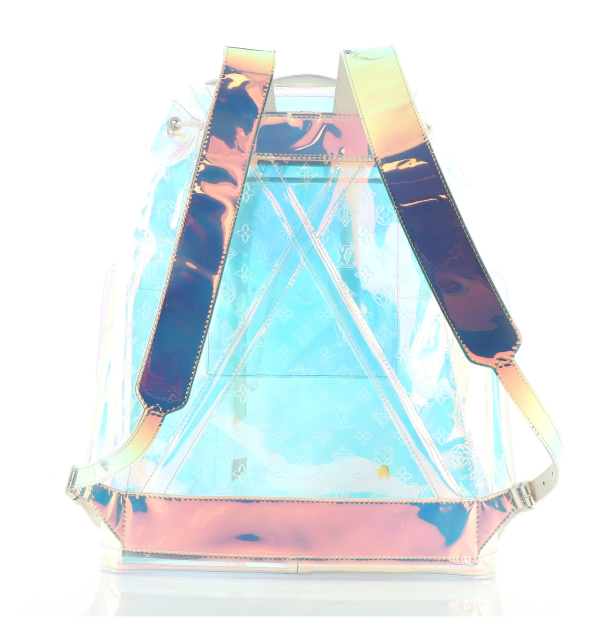 A LIMITED EDITION IRIDESCENT MONOGRAM PVC PRISM CHRISTOPHER GM BACKPACK BY VIRGIL  ABLOH, LOUIS VUITTON, 2019