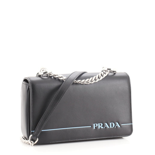 prada mirage leather shoulder bag