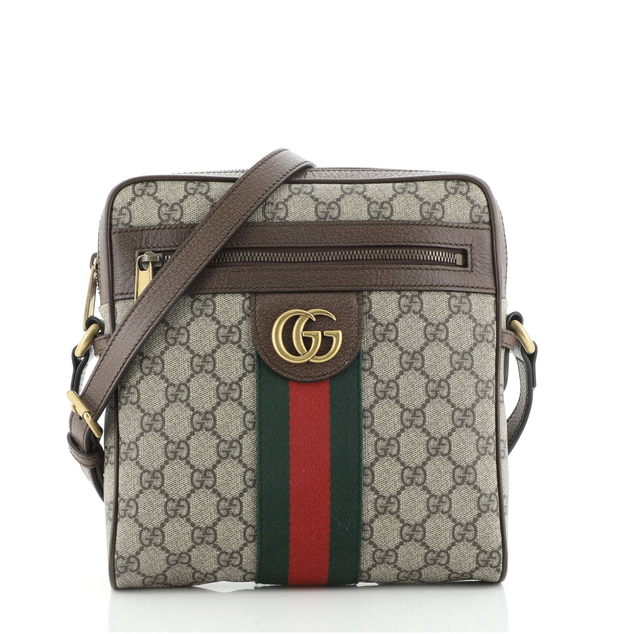 Gucci Ophidia Messenger Bag GG Coated Canvas Small Brown 67232147