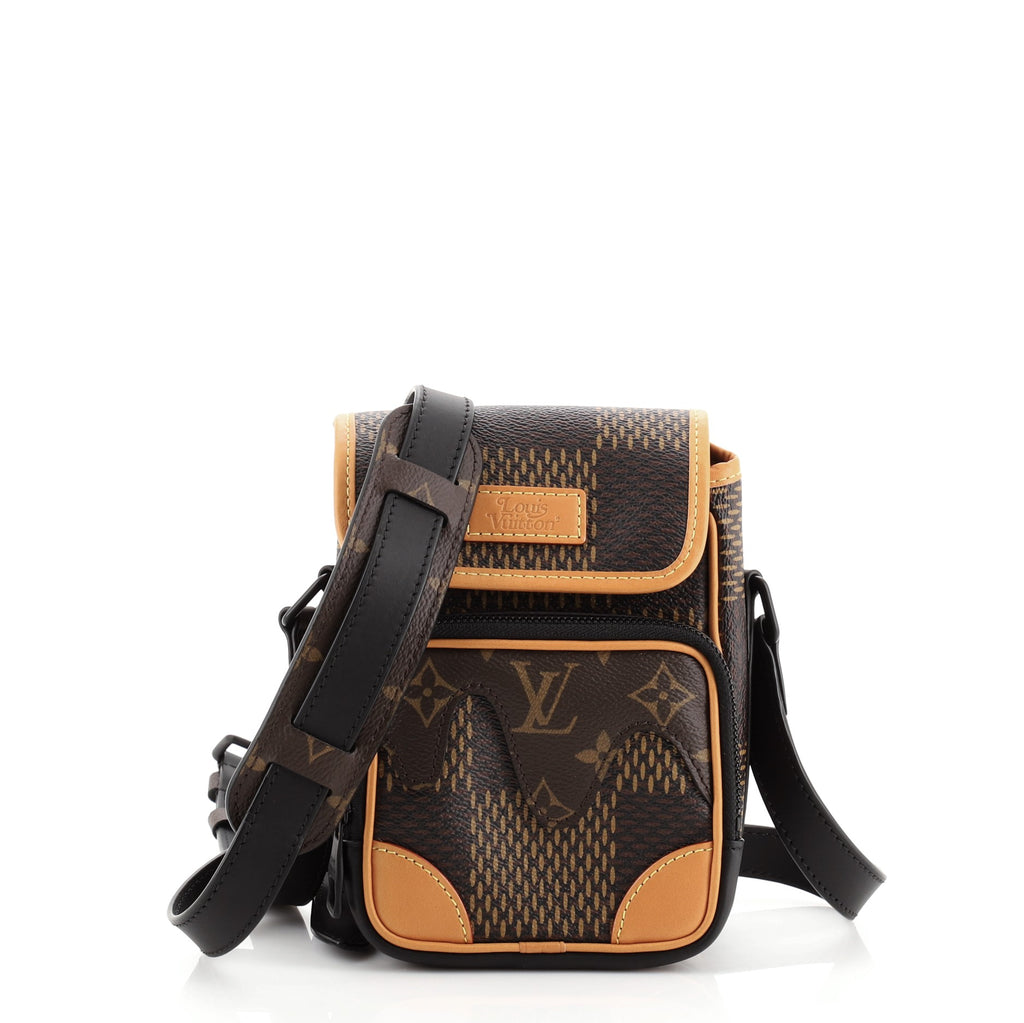 Túi đeo chéo LV x Nigo Amazone Messenger Brown siêu cấp like Auth