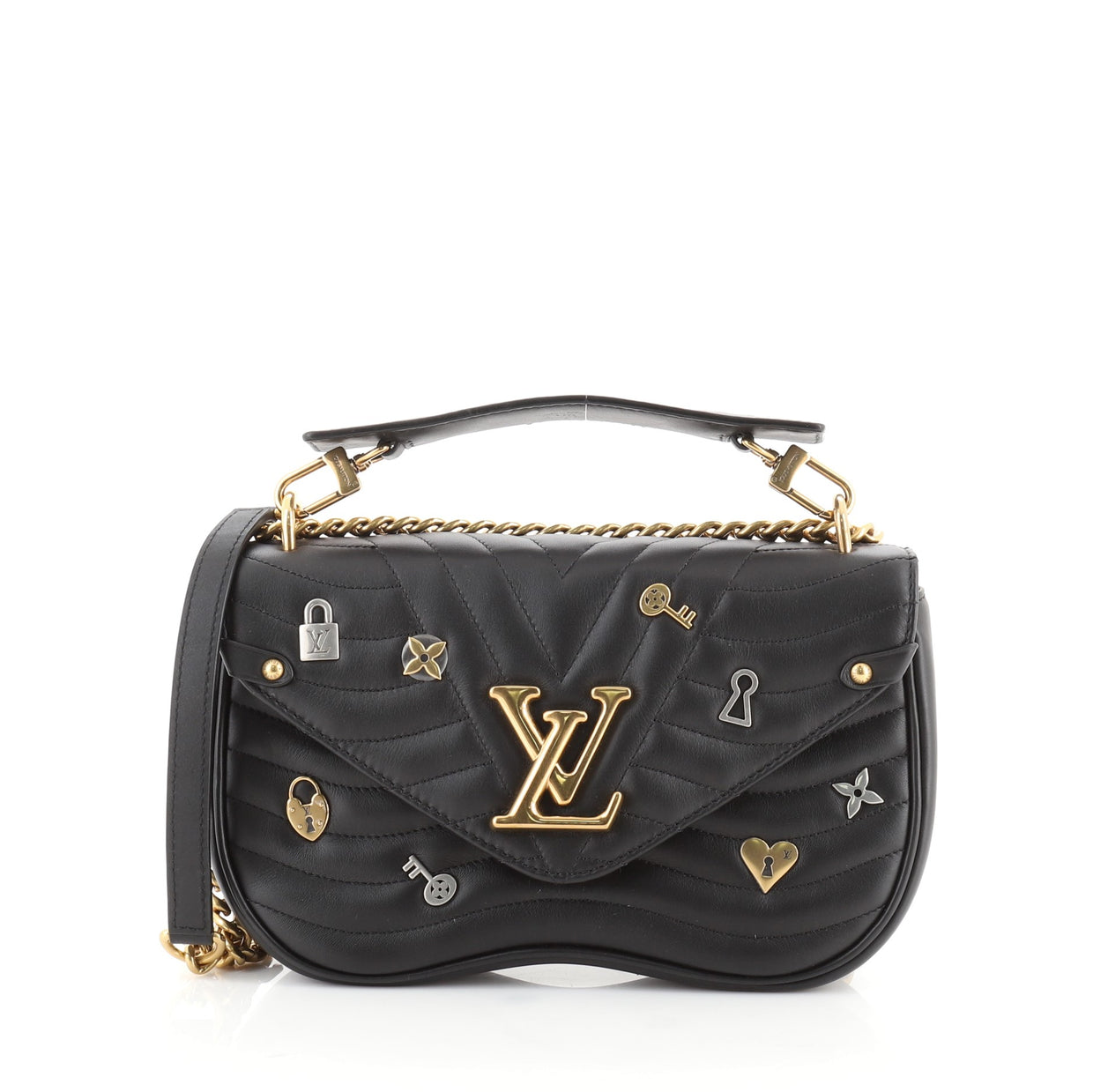 Louis Vuitton New Wave Chain Bag Limited Edition Love Lock Quilted ...