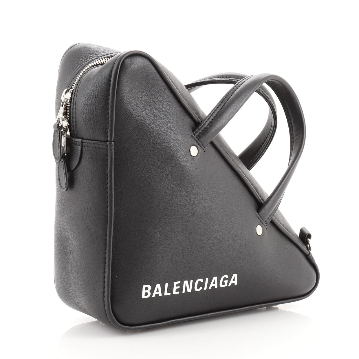 Balenciaga Triangle Duffle Bag Leather Small Black 68425474