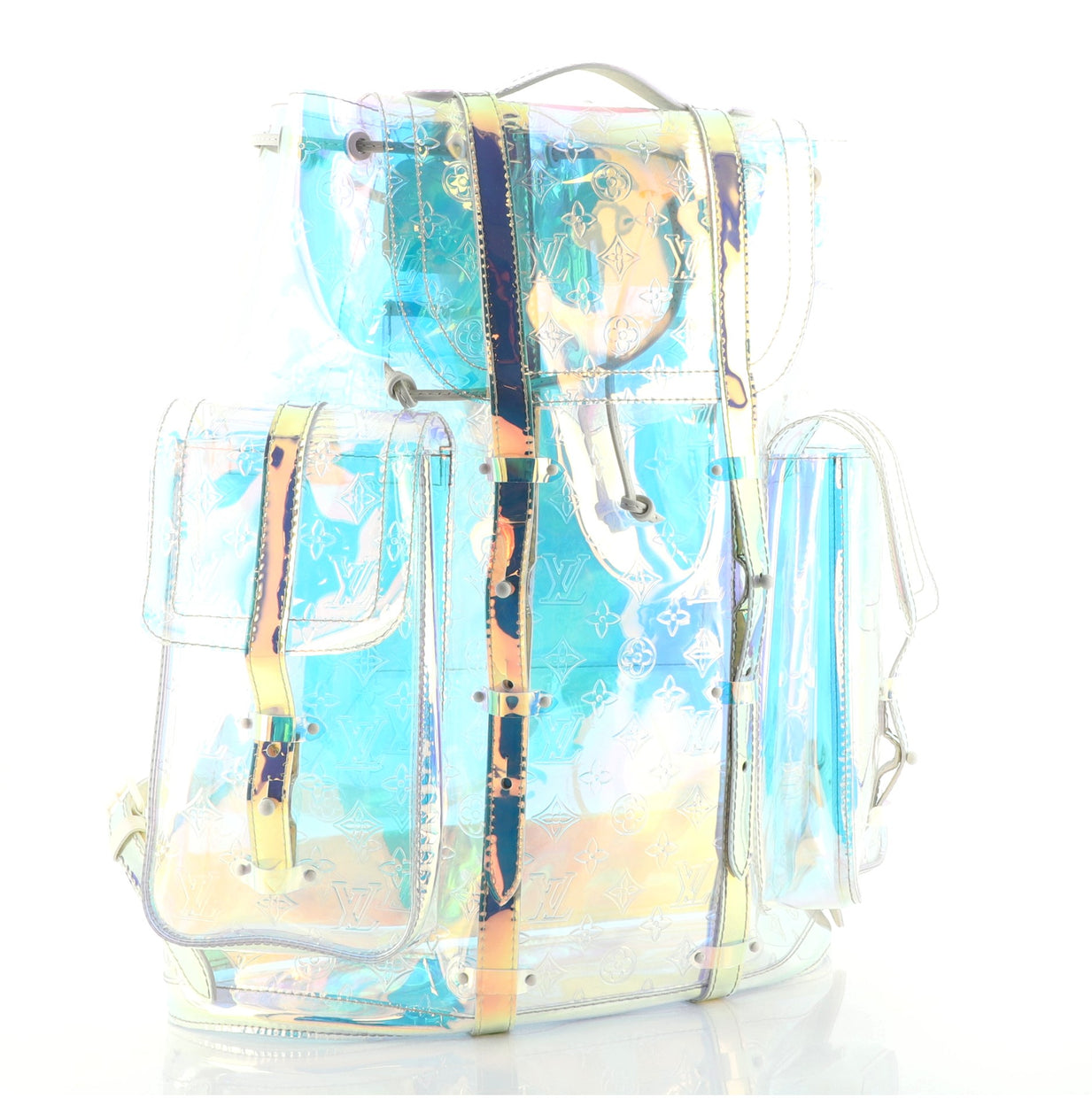 A LIMITED EDITION IRIDESCENT PRISM MONOGRAM CHRISTOPHER GM BACKPACK BY  VIRGIL ABLOH, LOUIS VUITTON, 2019