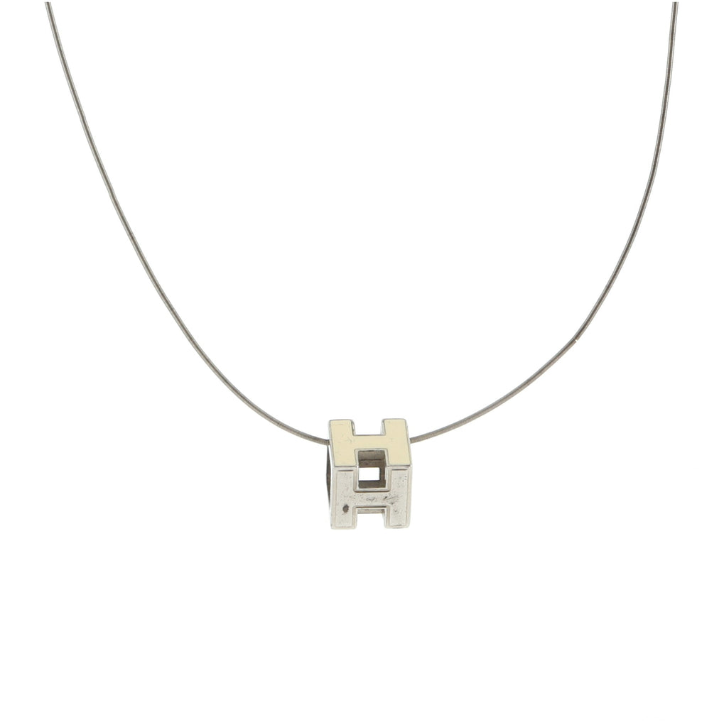hermes h cube necklace