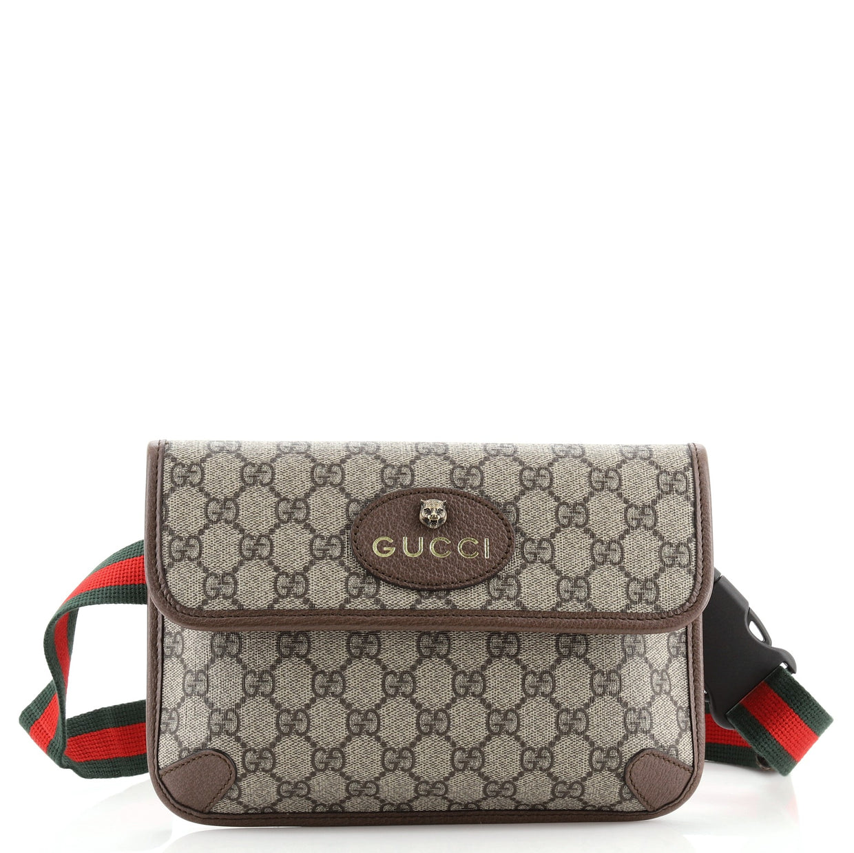 Gucci Neo Vintage Flap Belt Bag GG Coated Canvas - Rebag