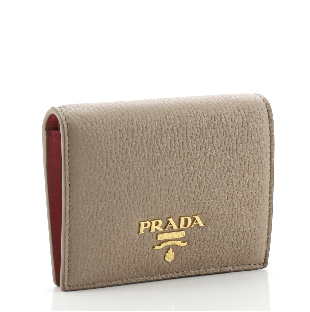 Prada Snap Wallet Saffiano Leather Compact - Rebag