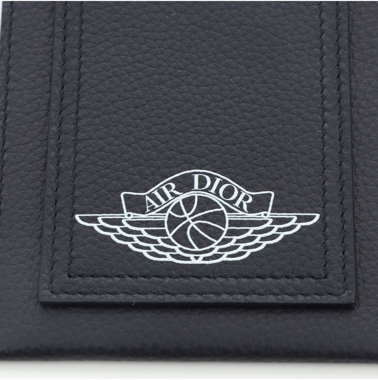 Christian Dior Air Jordan Lanyard ID Card Holder Leather 731163 - Rebag