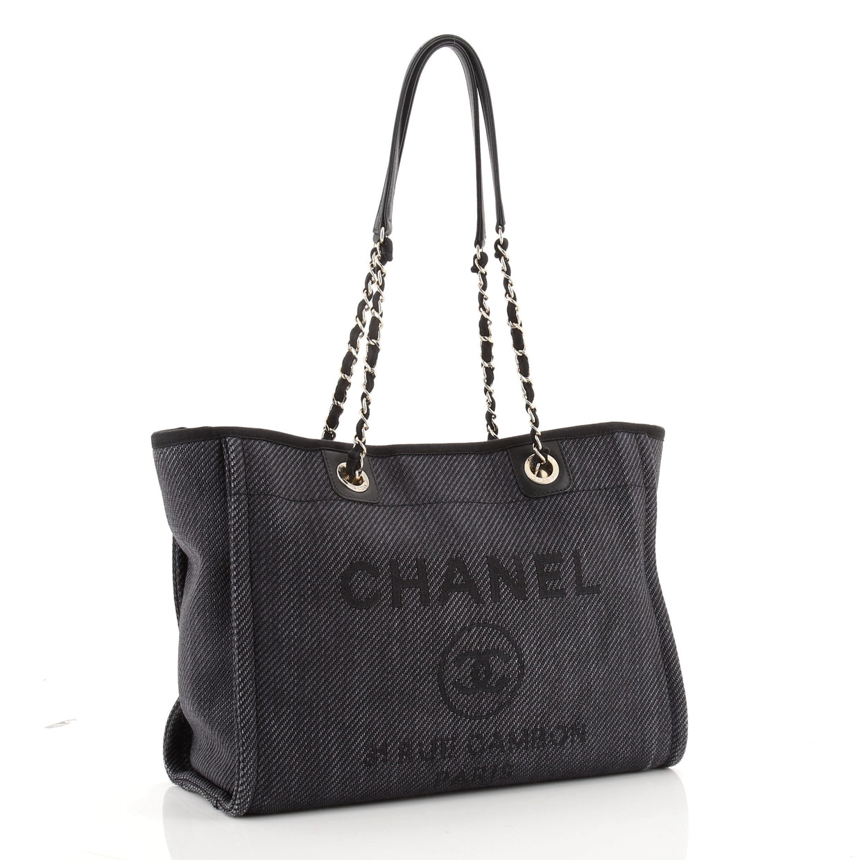 Chanel Deauville Tote Raffia Small - Rebag